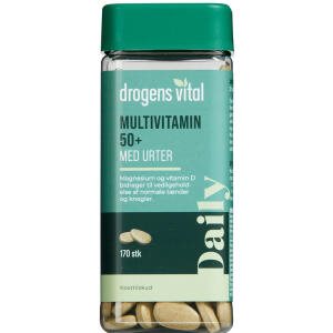 Drogens Vital Multivitamin med urter 50+, 170 stk (Udløb: 10/2024)